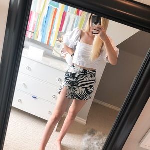 Zebra Slit Skirt